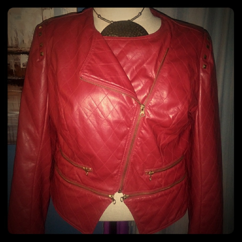 Fly cropped RED jacket